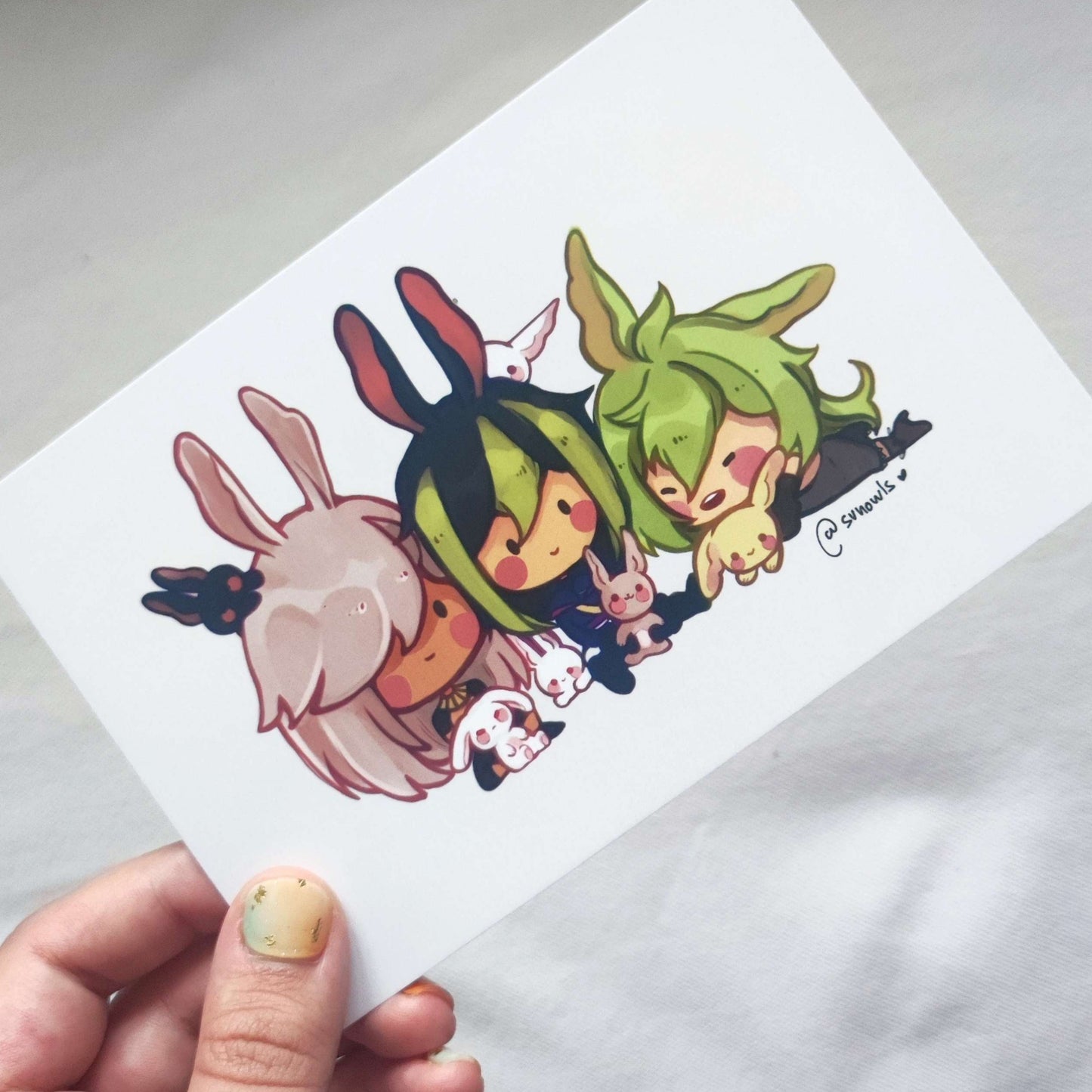 Cynonari Family Postcard