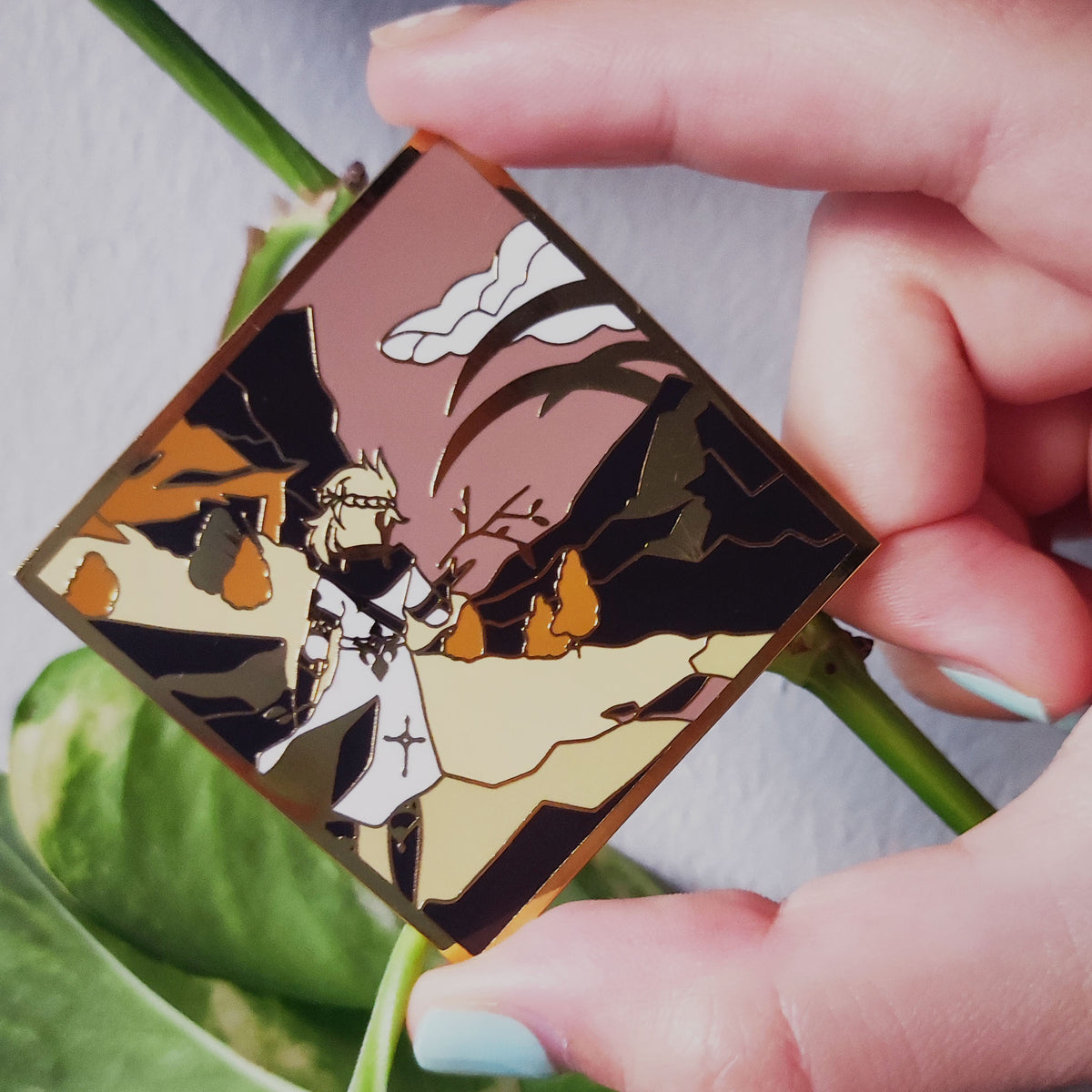 Albedo in Dragonspine Enamel Pin
