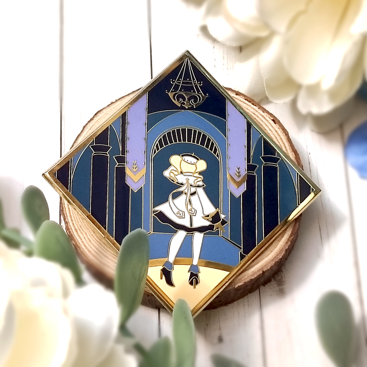 Barbara at the Cathedral Enamel Pin