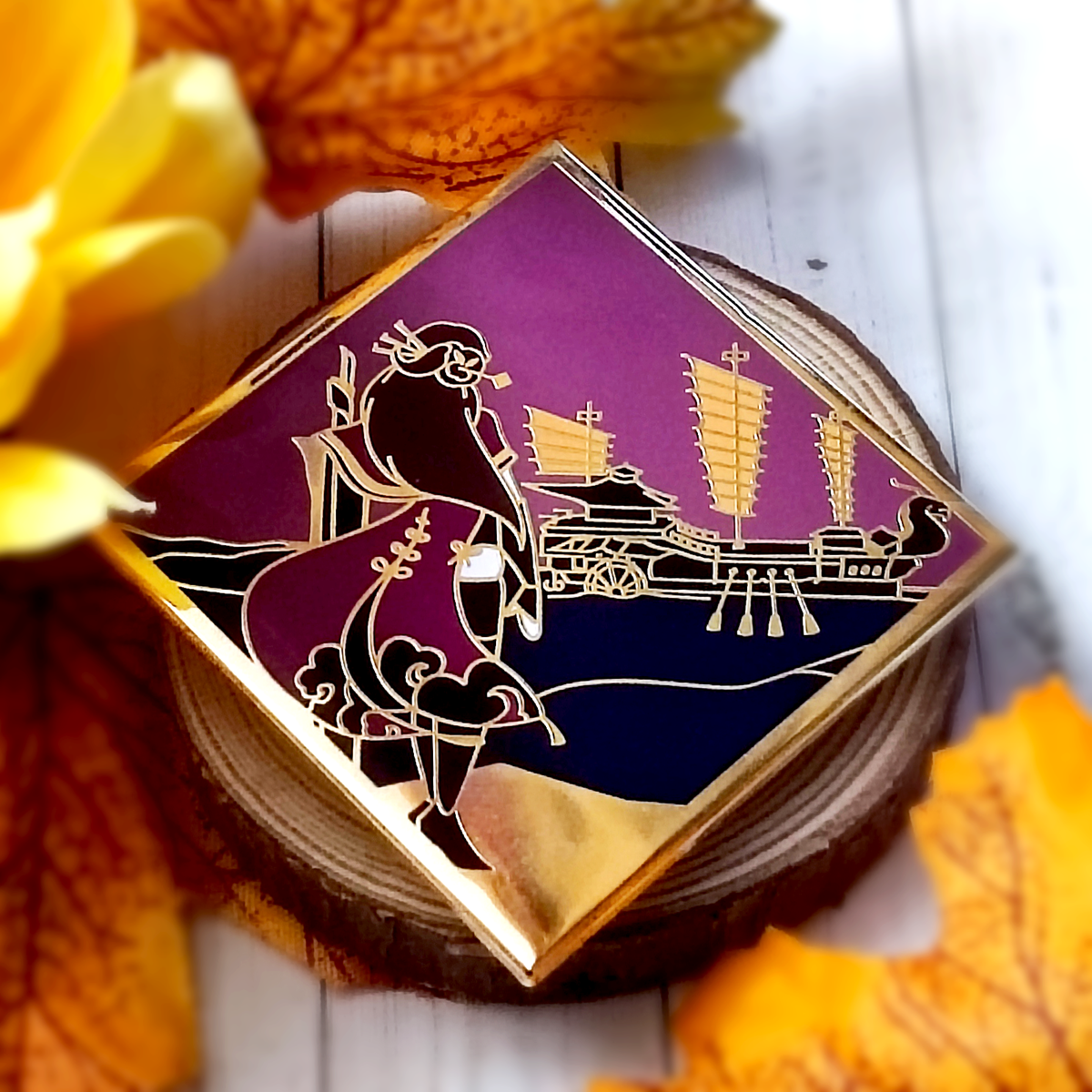Beidou and The Crux Enamel Pin