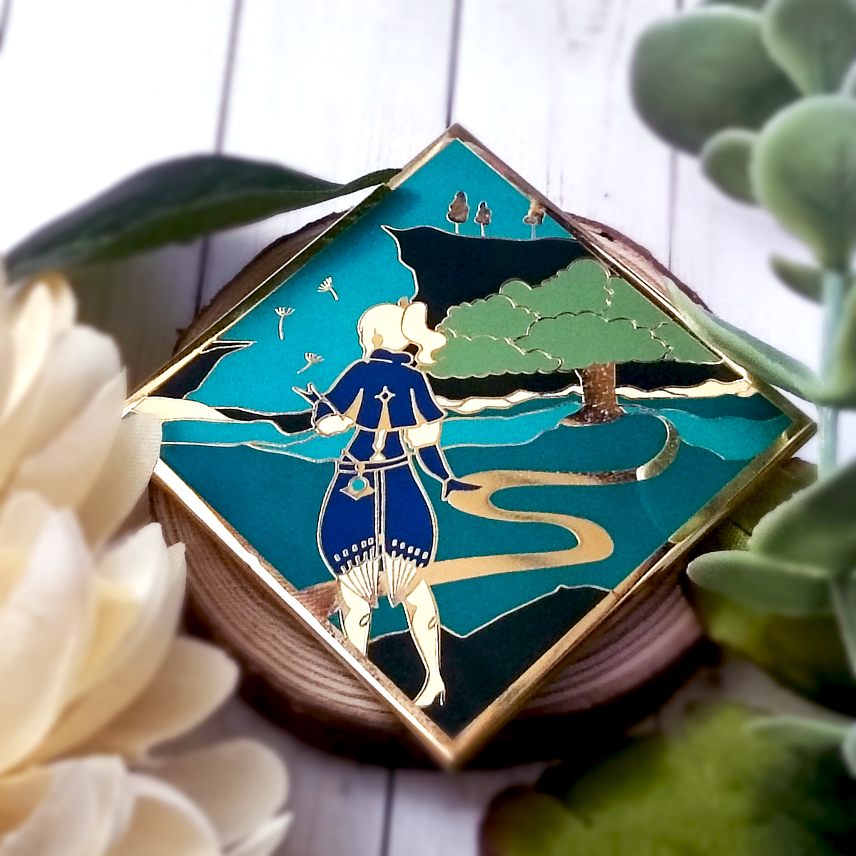 Jean at Windrise Enamel Pin
