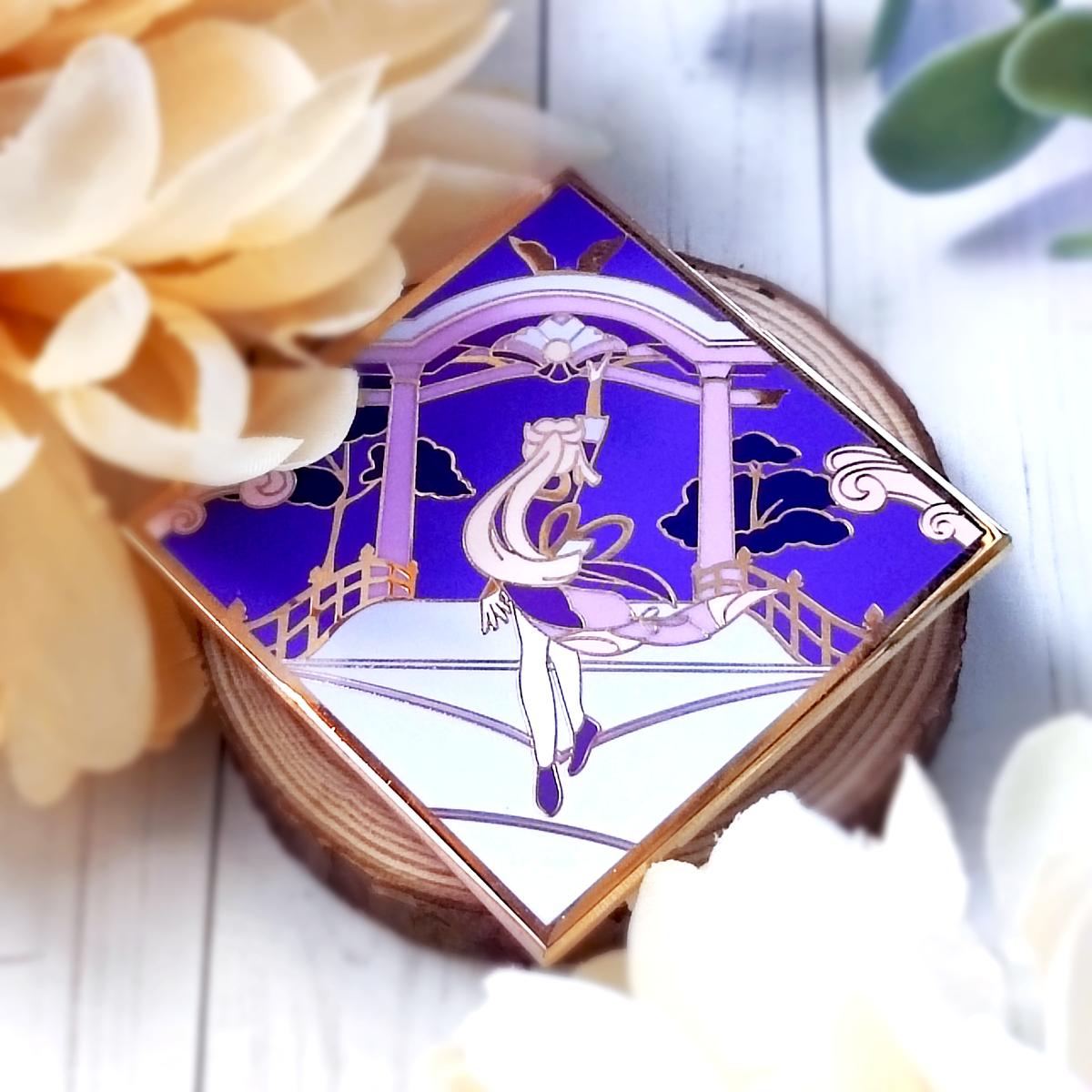 Kokomi at Sangonomiya Shrine Enamel Pin