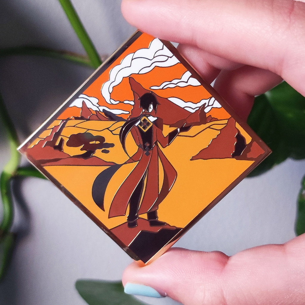 Zhongli at Guyun Enamel Pin